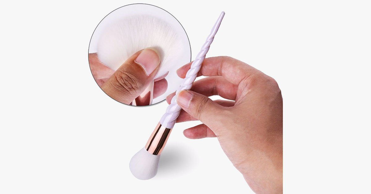 BowLift | Professional 10-piece Unicorn Brush Set – Add colors and loads of bling to your make-up set