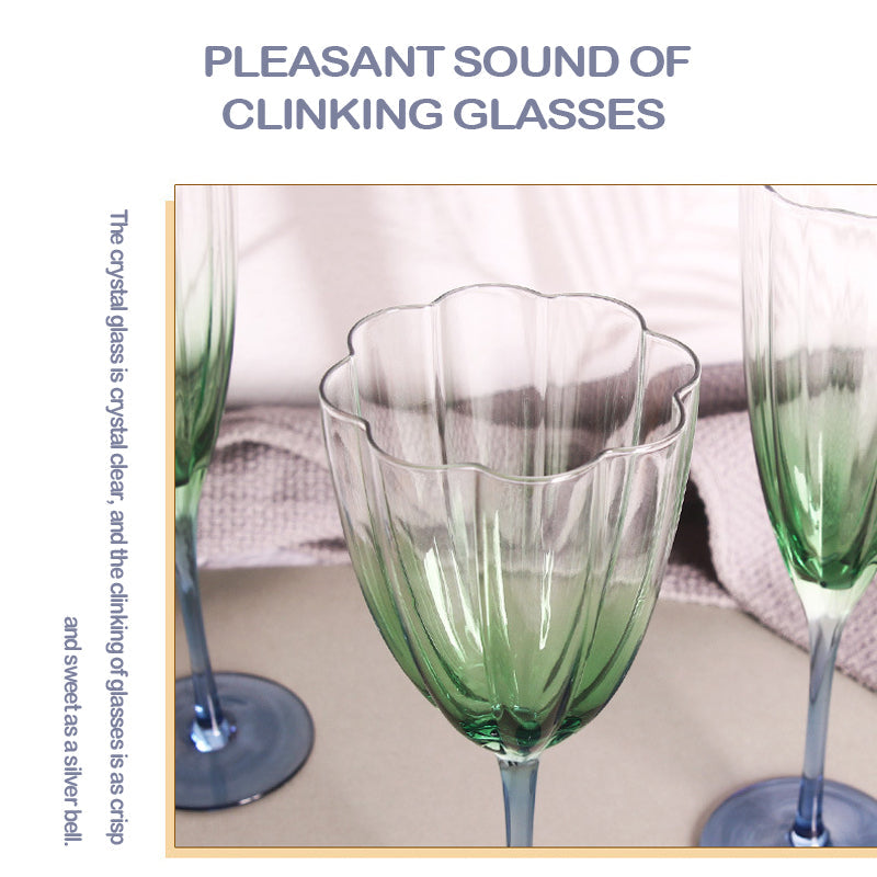 BowLift | Gradient Wine Stemware High Temperature Resistant Glass Champagne Stemware Vintage Souvenirs