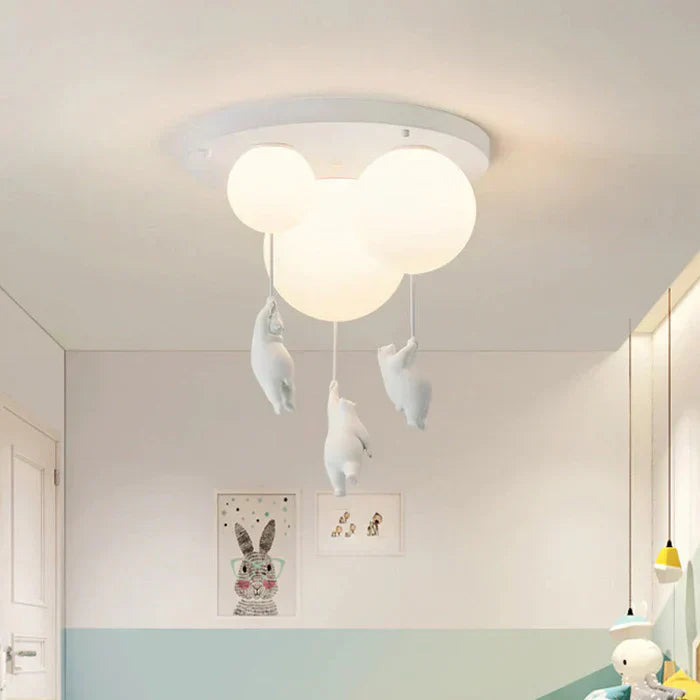 BowLift | CloudBear Kids Ceiling Light – Bear & Balloon LED Pendant Lamp for Nursery and Bedroom Decor