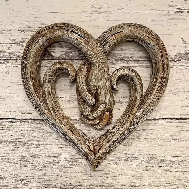 BowLift | Rustic Wooden Heart-Shaped Wall Decoration