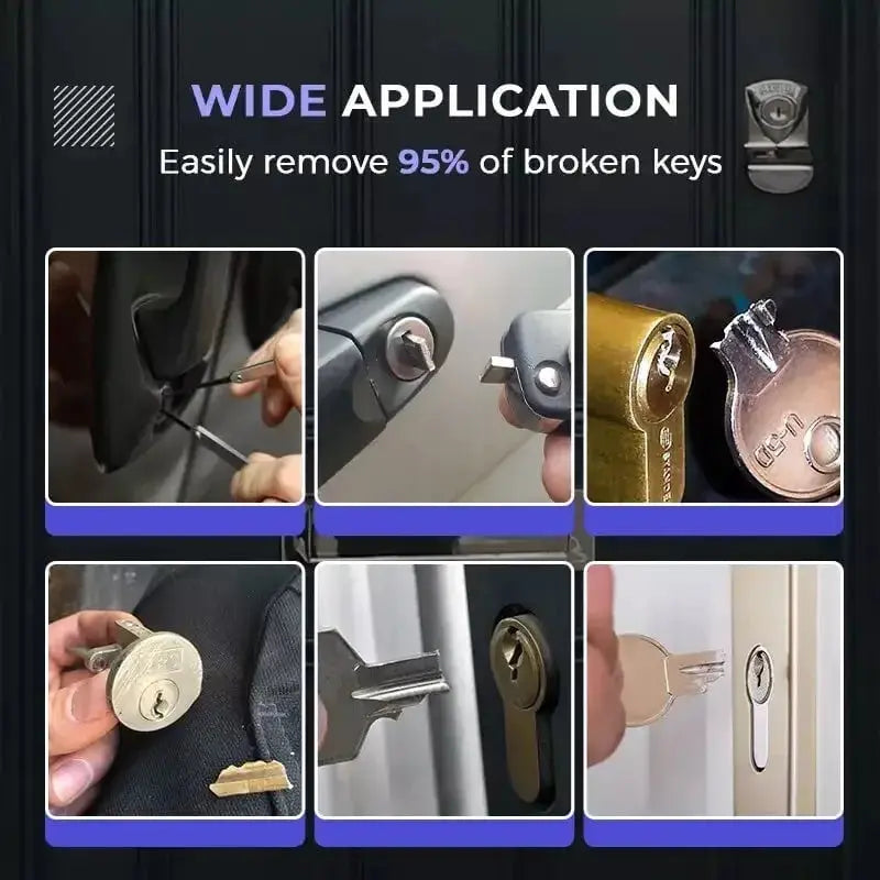 BowLift | 12-piece Key Removal Tool Set – for removing broken keys from locks!