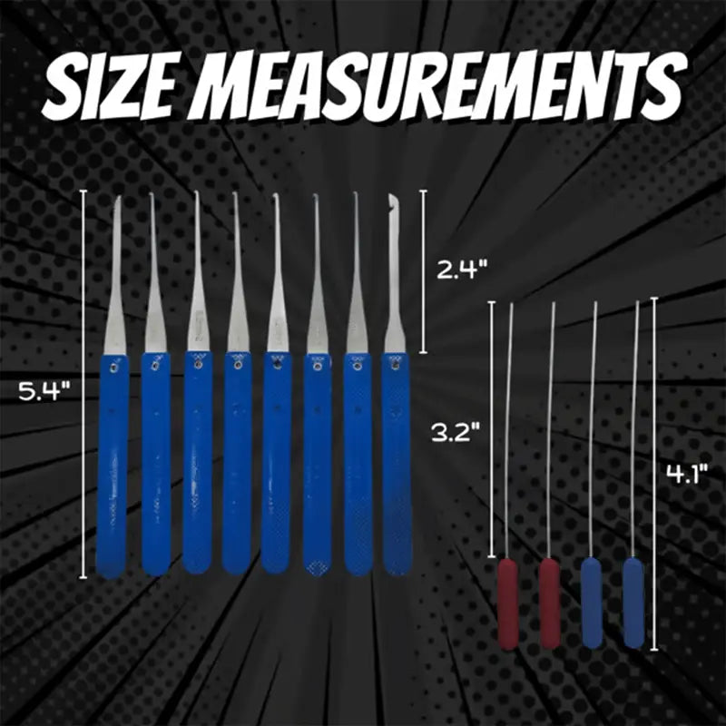 BowLift | 12-piece Key Removal Tool Set – for removing broken keys from locks!