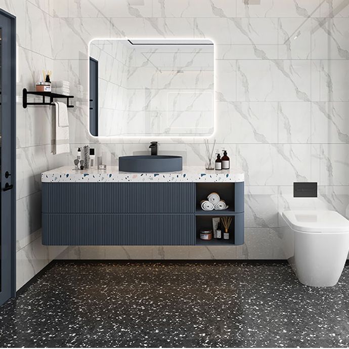 BowLift | 12" x 24" Marbling Single Panel Waterproof Splashback Wall Tile for Bathroom