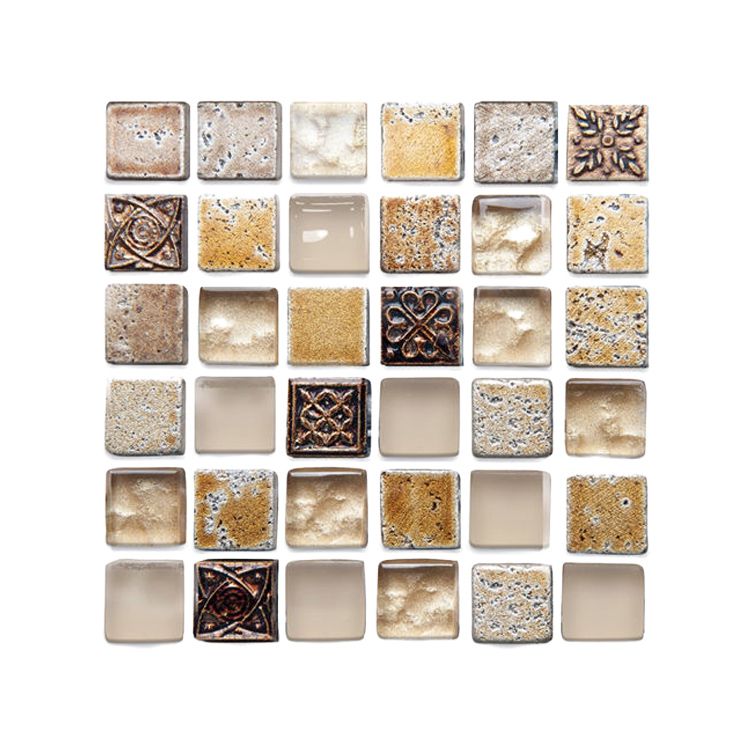 BowLift | Plastic Peel & Stick Mosaic Tiles Mosaic Wallpaper with Square Shape