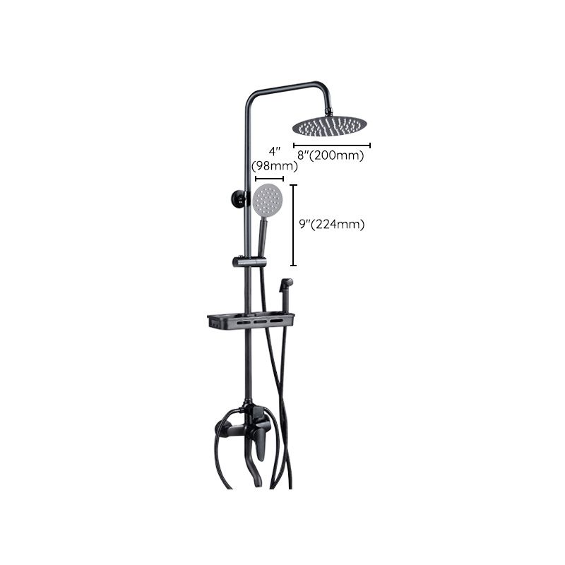 BowLift | Adjustable Spray Sample Shower Combination Metal Shower Fitting Arm Shower Head with Slip Bar
