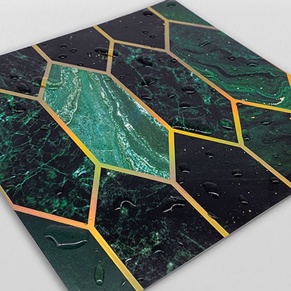 BowLift | Polygon Peel and Stick Splash Guard Tile PVC Mosaic Peel and Stick Tile for the Kitchen