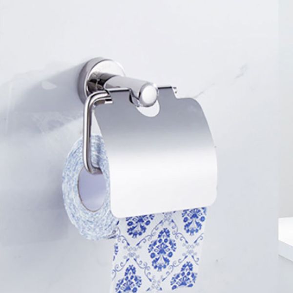 BowLift | Polished Chrome Modern Bathroom Accessories Set with Towel Bar/Paper Holder