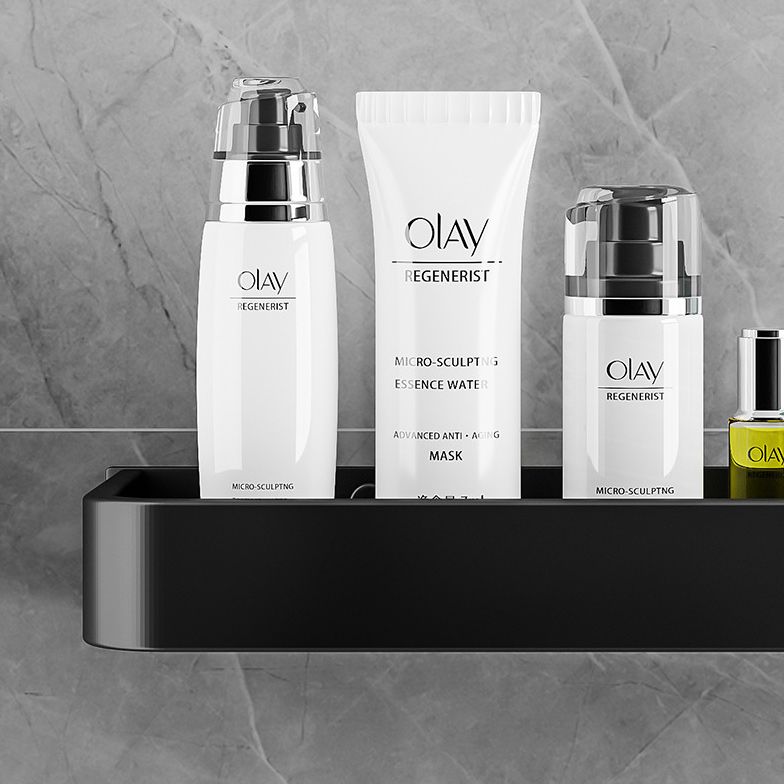 BowLift | Contemporary Bathroom Accessories Hardware Set Aluminum Bathroom Shelf