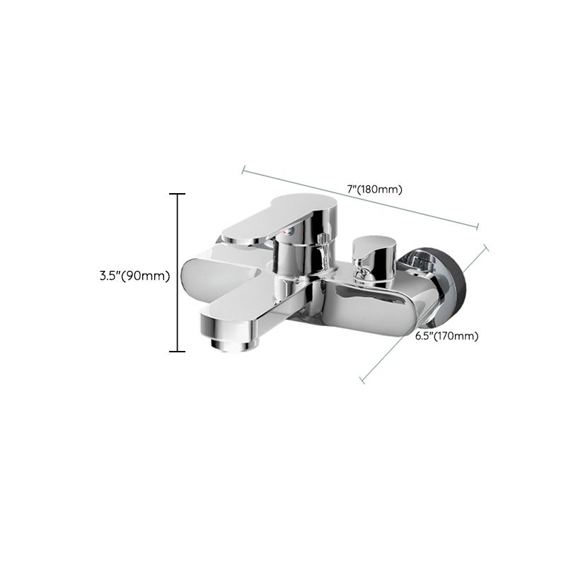 BowLift | Popular Wall-Mounted Bathtub Faucet Fixed Lever Handle Bathtub Filler Trim