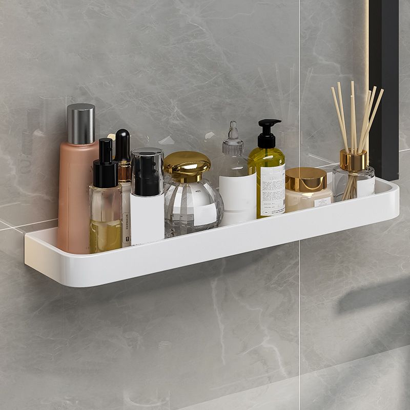 BowLift | Contemporary Bathroom Accessory Set Metal Bath Shelf in White