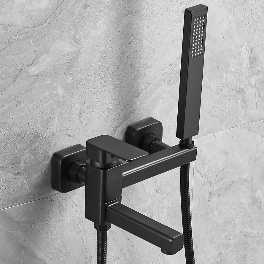 BowLift | Wall-mounted metal bathtub faucet low arc swivel bathroom faucet