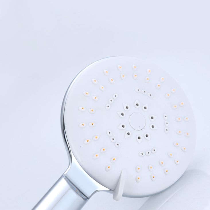 BowLift | Silver Shower Head Combo Metal Modern 5 Spray Patterns Shower Heads