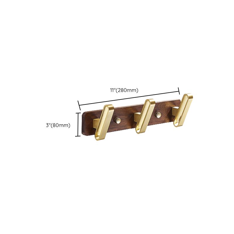 BowLift | Wood and Aluminum Bath Hardware Set Golden Bathroom Accessory Set
