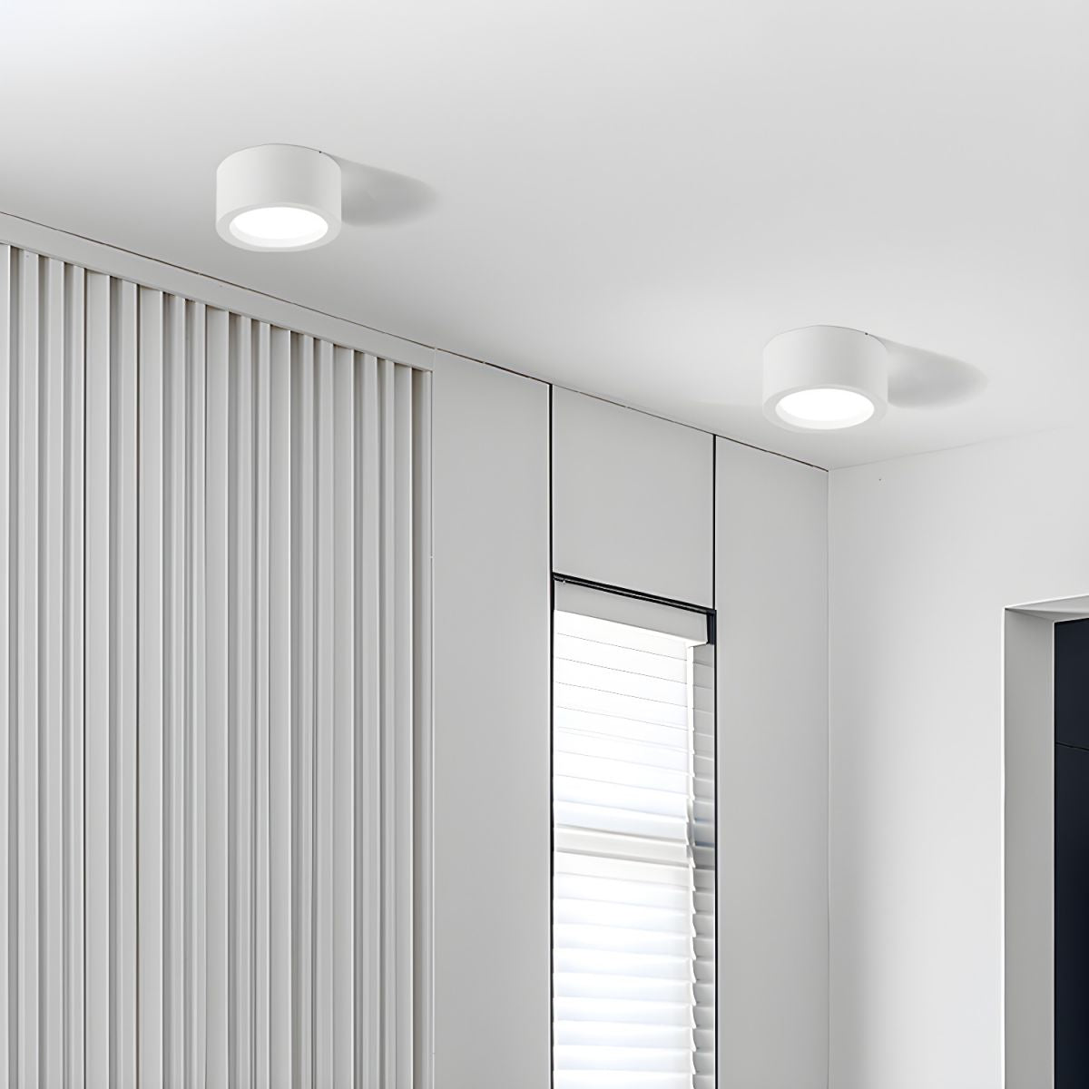 BowLift | LED Flush Mount Ceiling Light - Nordic Style Fixture for Indoor Spaces & Modern Home Decor