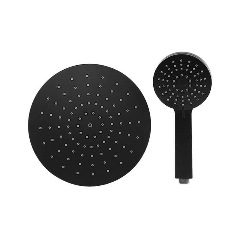 BowLift | Contemporary Black Round Showerhead Combo Rain Shower Hand Shower