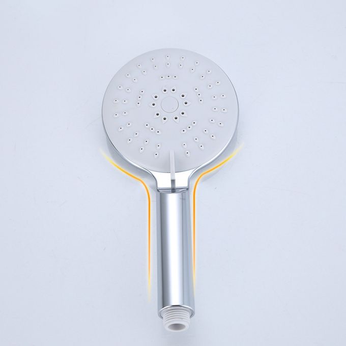 BowLift | Silver Shower Head Combo Metal Modern 5 Spray Patterns Shower Heads