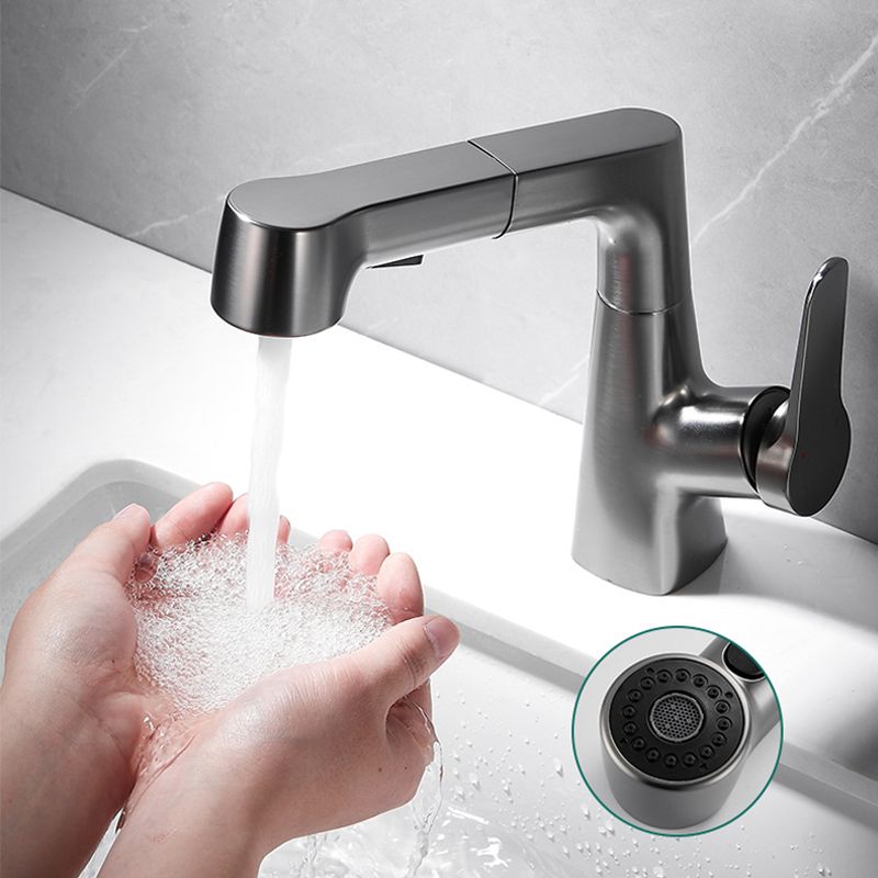 BowLift | Pull-out Vessel Faucet Modern Sink Faucet with a Single Lever Handle