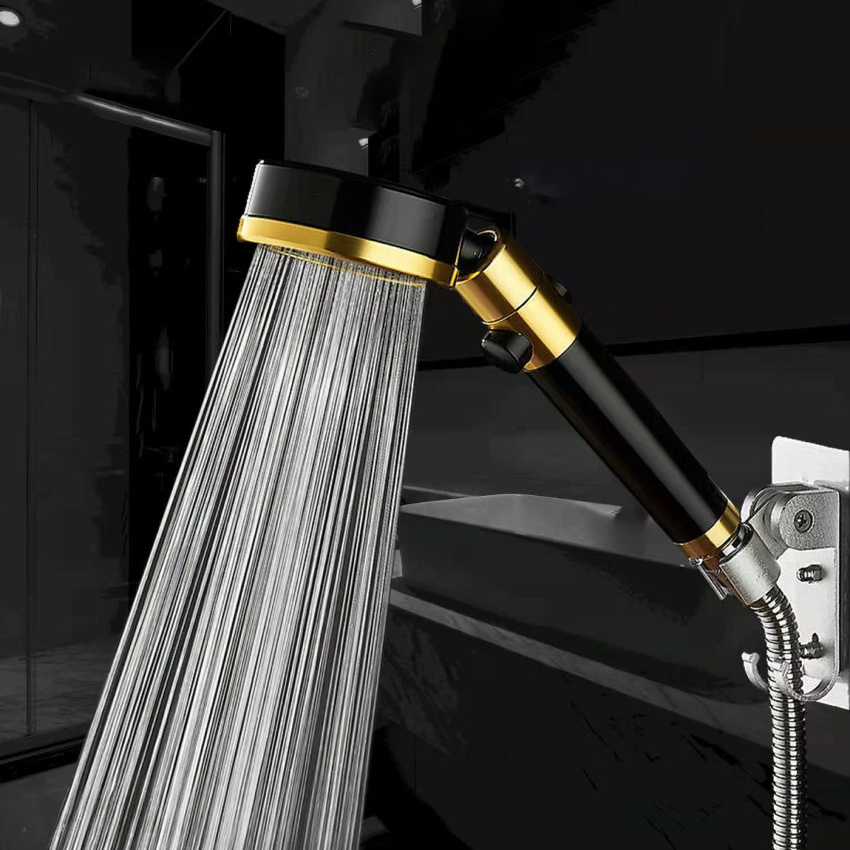 BowLift | Modern Aluminium Hand Shower Adjustable Water Flow Wall Mounted Hand Shower