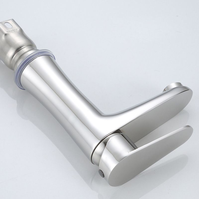 BowLift | Modern Basin Tap Monochrome Center Mount Low Arc Faucet for Bathroom