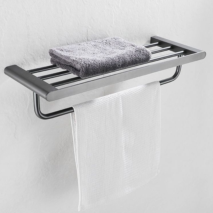 BowLift | 5-piece modern bathroom accessory set made of stainless steel with towel rail/robe hooks/toilet paper holder