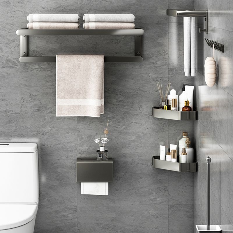 BowLift | Matte Gray Bathroom Hardware Set Modern Bathroom Accessories Set