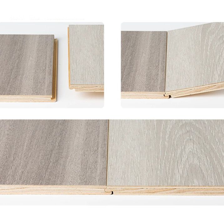 BowLift | 49"x8" width E0 natural solid wood laminate flooring, click-lock, waterproof