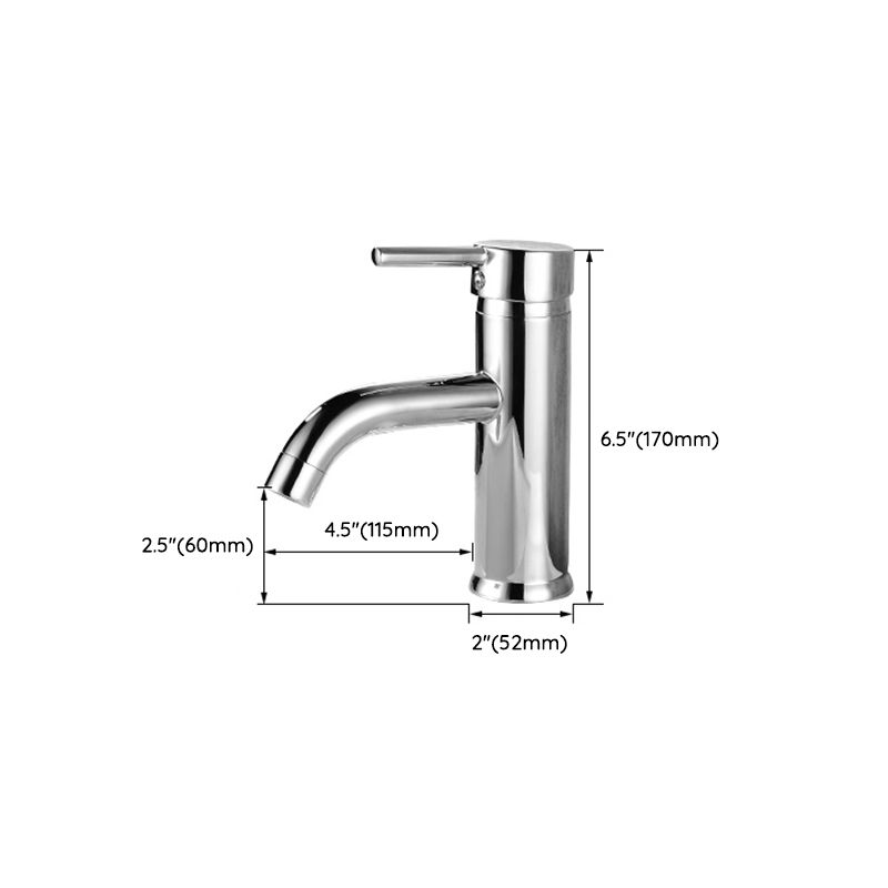 BowLift | Modern Brass Bathroom Sink Faucet Round Lever Handles Sink Faucet