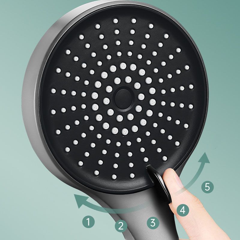BowLift | Plastic Handheld Shower Head Round Handheld Showerhead with Self-Cleaning