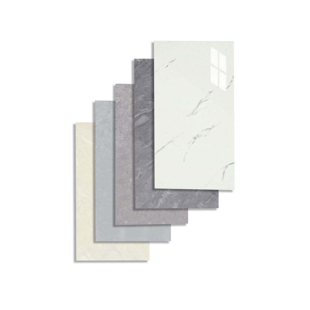 BowLift | 10-pack 12" X 23" PVC rectangular peel & stick field tile kitchen and bathroom back paneling