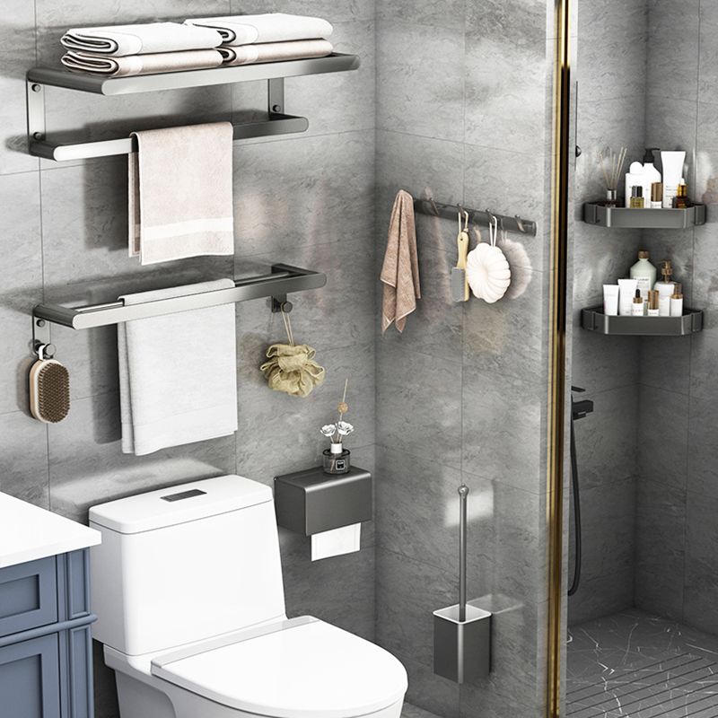 BowLift | Matte Gray Bathroom Hardware Set Modern Bathroom Accessories Set
