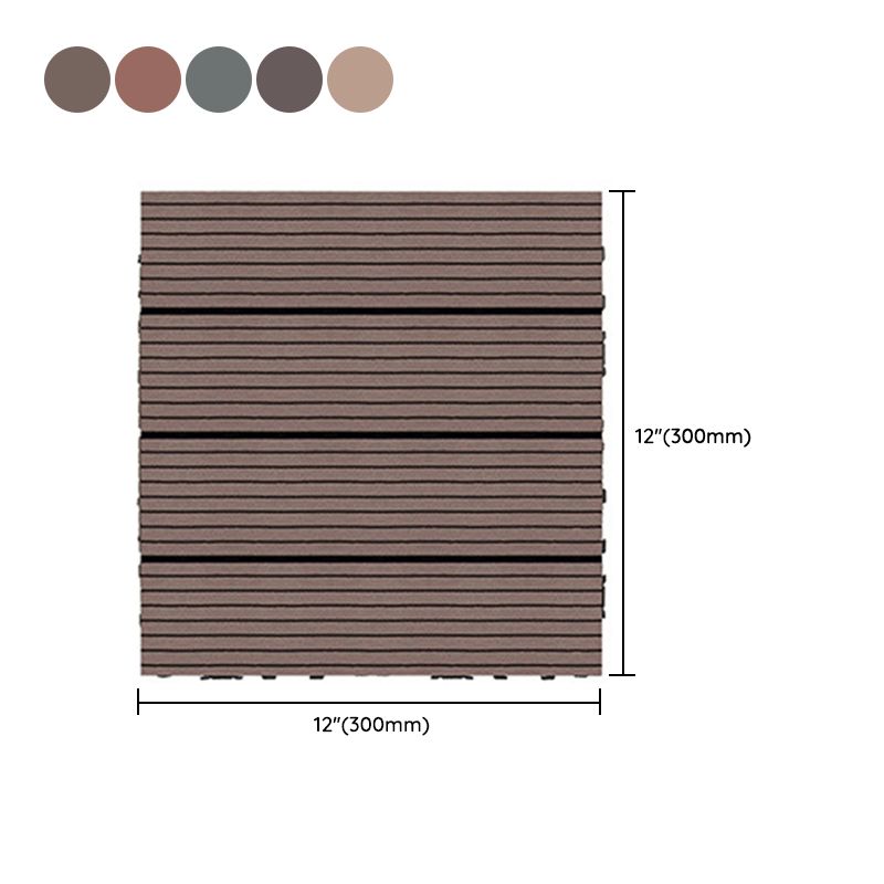 BowLift | Wire brushed wooden floor tiles Click-Lock engineered wood for patio garden