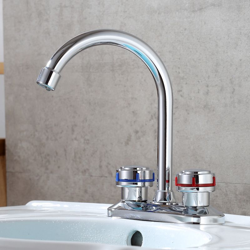 BowLift | 1or2-Handle Brushed Nickel Widespread Faucet 2 Hole Center Set Sink Faucet