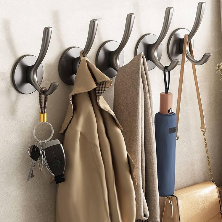 BowLift | 10-piece Bathroom Accessory Set Modern Matte Grey Bathrobe Hooks
