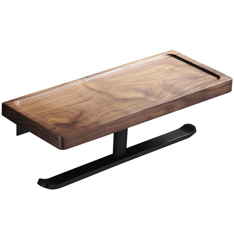 BowLift | Wood & Aluminum Bathroom Set Brown Bathroom Accessory Set