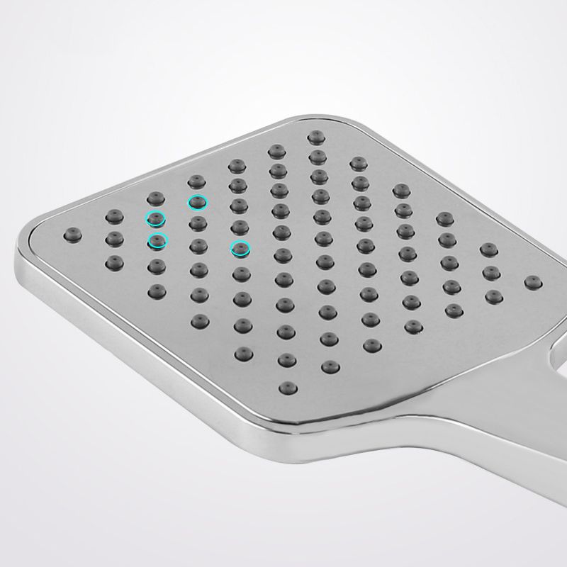 BowLift | Chrome Square Shower Head Combination Wall Mounted and Ceiling Mounted Hand Shower