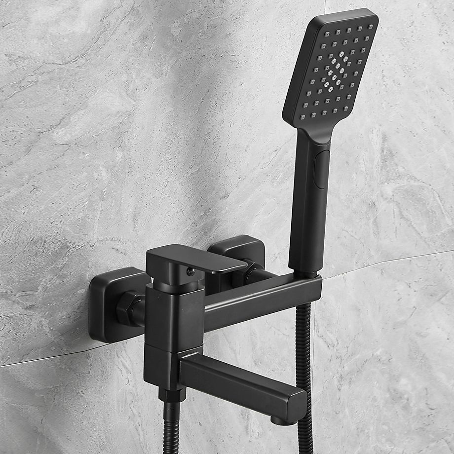 BowLift | Wall-mounted metal bathtub faucet low arc swivel bathroom faucet