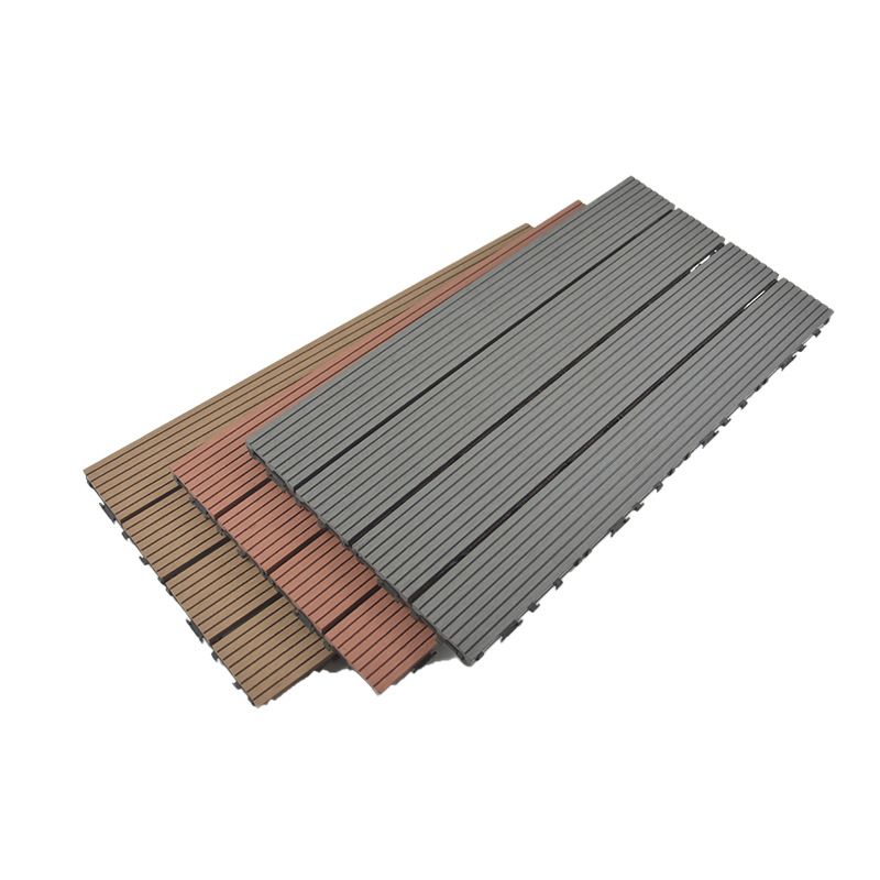 BowLift | Wire brushed wooden floor tiles Click-Lock engineered wood for patio garden