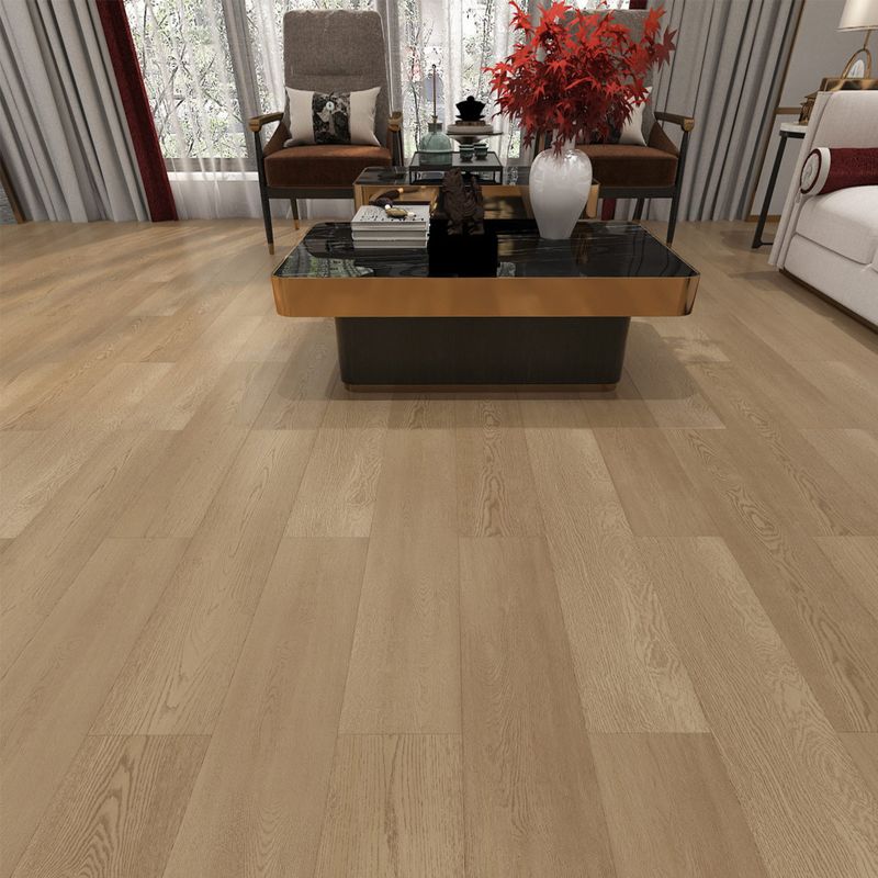 BowLift | 49"x8" width E0 natural solid wood laminate flooring, click-lock, waterproof