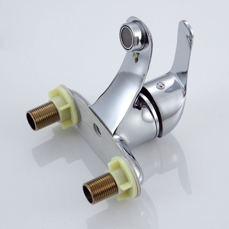 BowLift | 1or2-Handle Brushed Nickel Widespread Faucet 2 Hole Center Set Sink Faucet