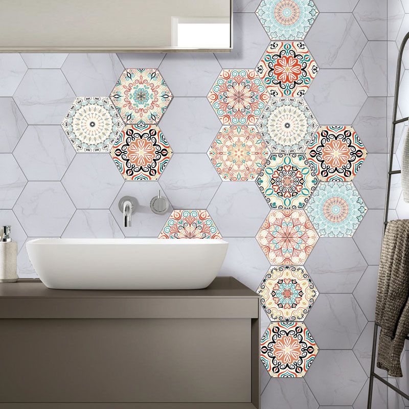 BowLift | Plastic Mosaic Tile Wallpaper Hexagonal for Stick-On and Removable Back Wall Tile