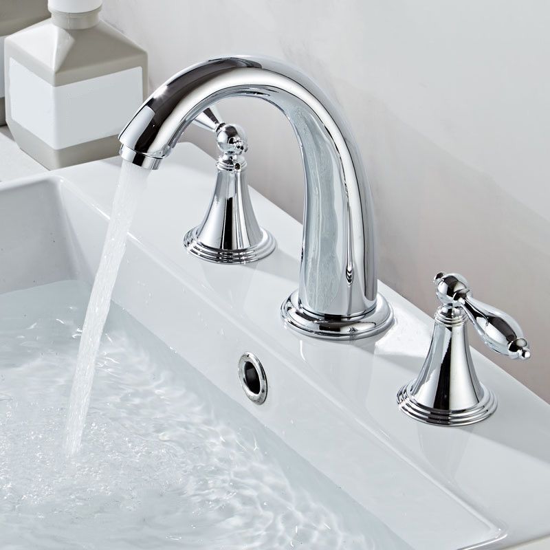 BowLift | Glam Style Faucet Widely used sink faucet with 2 handles and 3 holes