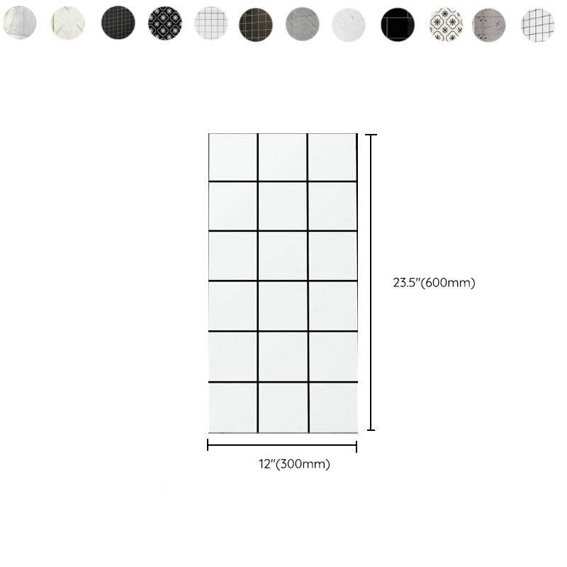 BowLift | Plastic Peel and Stick Wall Tiles Single Tile Wallpaper with Rectangular Shape