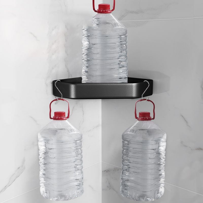 BowLift | Matt black bathroom accessories set Modern anti-rust 1/2/3-piece bathroom shelf