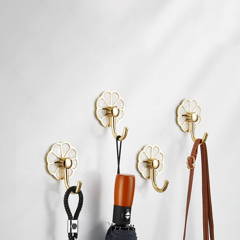 BowLift | Polished 10-piece bathroom accessory set metal corrosion-resistant bathrobe hooks