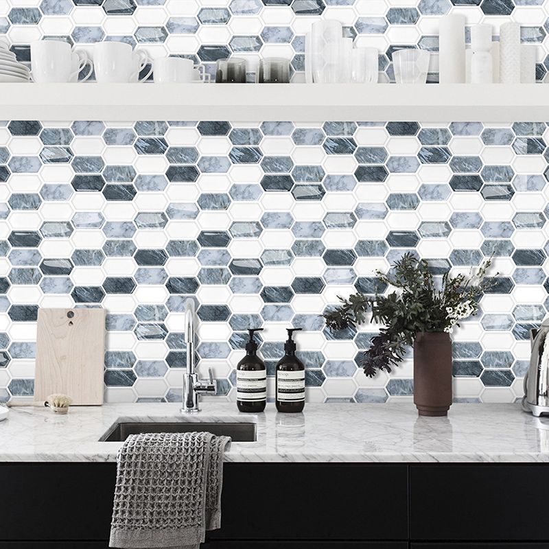 BowLift | Polygon Peel and Stick Wall Tile PVC 30 cm x 30 cm Peel and Stick Tile for the Kitchen