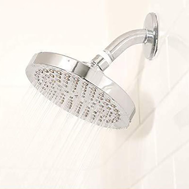 BowLift | Contemporary round fixed wall shower head Silver shower head
