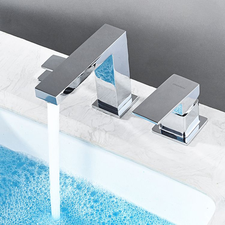 BowLift | Contemporary Bath Faucet Trim Deck Mounted Low Arc Bathroom Faucet