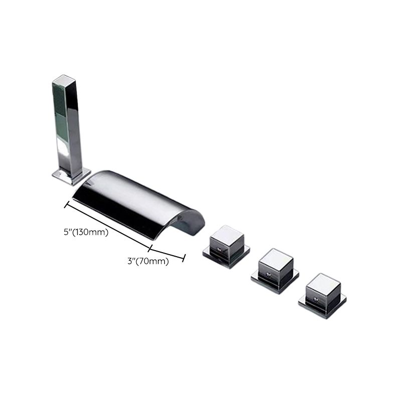 BowLift | Contemporary Style Bathroom Faucet Metal Deck Mounted Bathroom Faucet