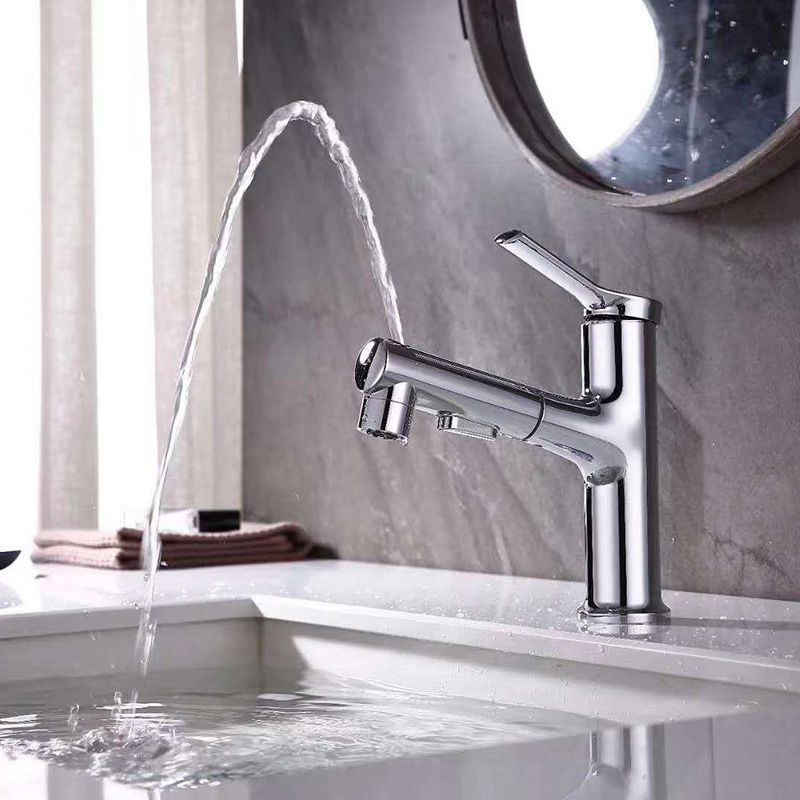 BowLift | Contemporary Sink Faucet Plian Low Arc Center-Set Bathroom Faucet