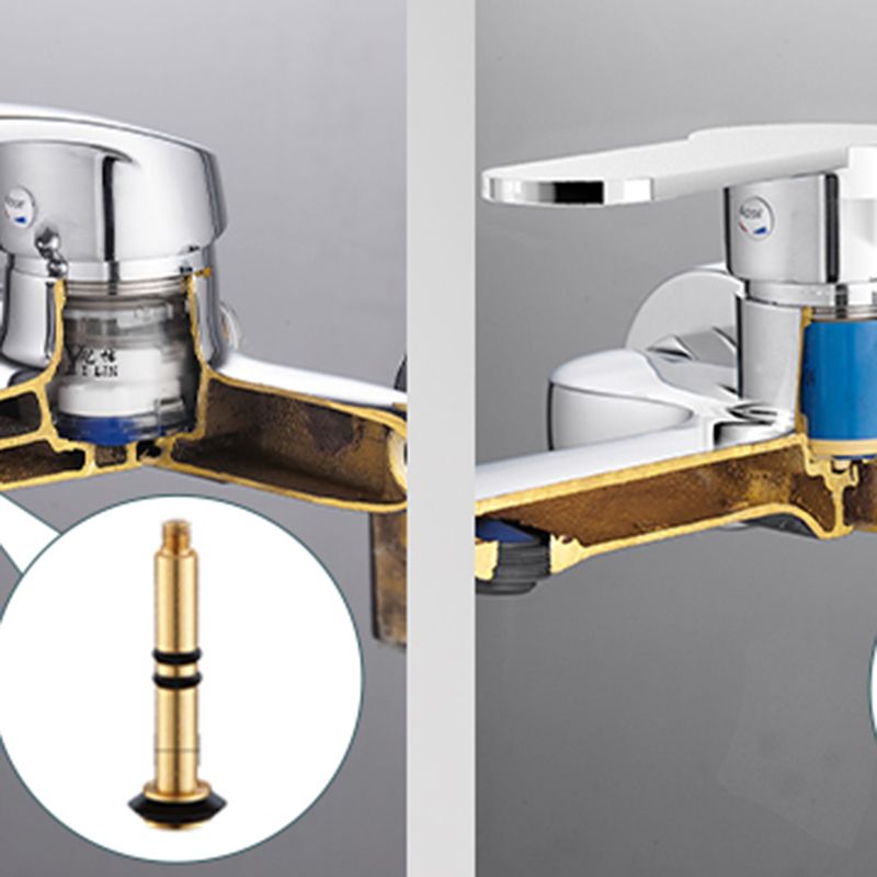 BowLift | Popular Wall-Mounted Bathtub Faucet Fixed Lever Handle Bathtub Filler Trim